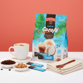 COCOFE 베트남 커피 코코넛 믹스 스틱 커피, 480g, 1개, 30개입