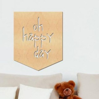 아트박스/디자인베이 우드월데코-레터링 oh happy day A64 (반제품) 글자, 본품