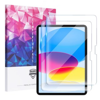 DUNNO 아이패드 강화 유리 스크린 보호 필름 2p, 1개, HD 투명도