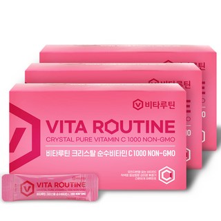 비타루틴 크리스탈 순수비타민C 1000 100p, 100g, 3개