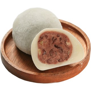 [모이서울] 쫀득 담백 고급스러운 수제 통팥모찌 찹쌀떡 싱글구성(보냉백 냉동 포장), 55g, 24개