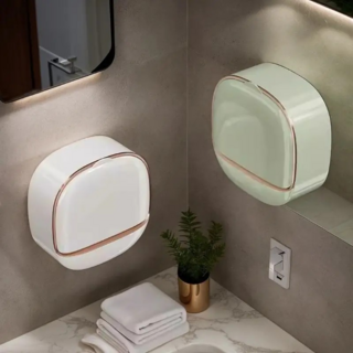 프랑돈나 1+1 무타공 히든 벽부착 비누케이스 받침대, 2개, 아이보리