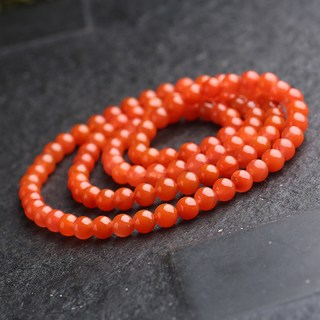 FURY 白沙屯媽祖過爐開光四川涼山南紅瑪瑙手串，水紅櫻桃紅手鏈，108顆佛珠，保平安
