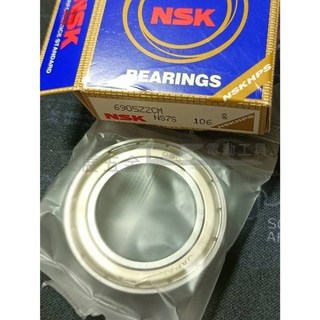 【榮展五金】NSK 6905ZZ 培林 25*42*9mm 滾珠軸承 雙面蓋培林 雙封閉鐵蓋軸承, 1個, NSK 6905ZZ培林(一個)