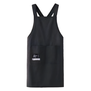 디노르 방수 카페 캠핑 앞치마, 1개, 블랙(black)
