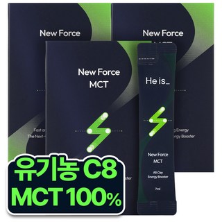 히이즈 뉴포스 MCT 오일 C8 고함량 엠씨티 100% 스틱 유기농 14포, 98g, 3개