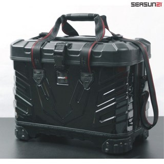 시선21 낚시보조가방 HD-25L 바다낚시보조가방 하드케이스, 블랙