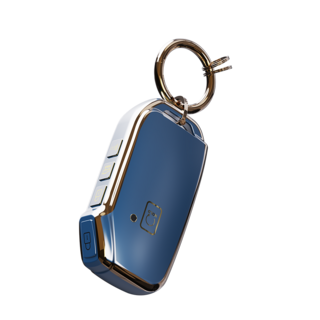 기아 호환 EV6 쏘렌토 MQ4 니로 스포티지 nq5 셀토스 카니발 K8 K7 K5 K3 스마트키 키케이스 키홀더 키링 악세사리 차량용품, 다크블루, 5버튼