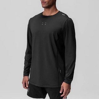 MDIVGYM 남성 기능성 라운드 긴팔 러닝 티셔츠