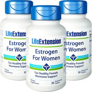 LIFE EXTENSION 雌激素素食錠, 30顆, 3罐