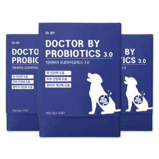 닥터바이 프로바이오틱스 강아지 영양제, 30회분, 장건강/유산균, 3개