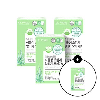 Dr. Phyto 닥터파이토 식물성 알티지 오메가3, 60정, 4개