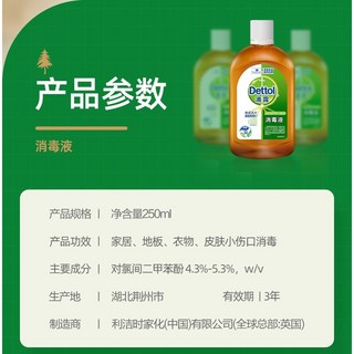 滴露消毒液洗衣消毒水 家用殺菌消毒除螨 寵物地板消毒水 洗衣液洗衣機消毒, 1個, 250ml