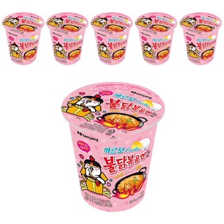 불닭볶음면 까르보 컵 80g, 6개