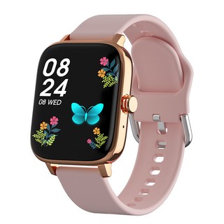 메탈케이스 1.69 고화질 DaFit 스포츠 음악통화 스마트워치, 골드, 하나