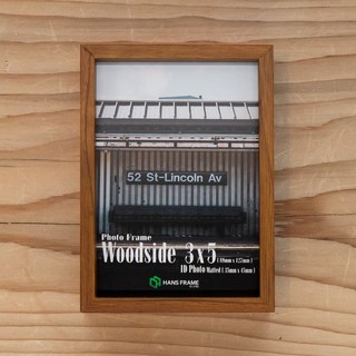 우드사이드 작은 액자 3x5 증명사진 웨딩 포토테이블 깊은 사진틀, 내추럴, 1개