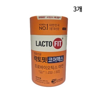 NEW 종근당 락토핏 코어맥스 6개월분(2g x 60포 x 3통), 120g, 3세트