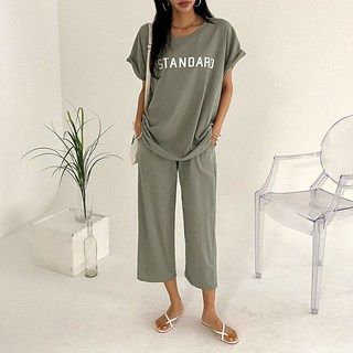 쉬즈아츠 스탠롤업 SET 7부바지세트 바캉스룩 국내제작