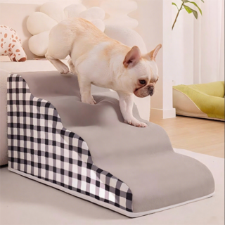 BangPang 강아지 계단 논슬립 슬개골보호 쾌적하다 곡선 강아지계단 3단 4단, 블랙