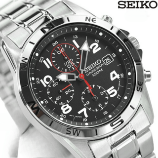 세이코 크로노그래프 쿼츠 손목시계 명품시계 블랙