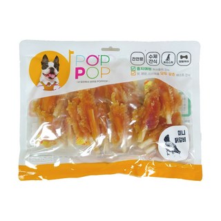 NEW POPPOP 뉴 팝팝 덴탈케어 애견간식 400g 미니닭갈비, 1개