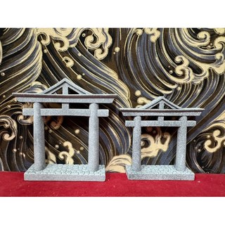 京綸 山王鳥居 鳥居 千鳥居 石雕 擺設 景觀 辦公裝飾 水族造景 日式造景