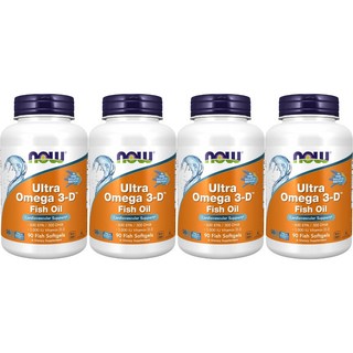 나우푸드 울트라 오메가3-D 600EPA 300DHA 피쉬 소프트젤, 90정, 4개