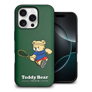 갤럭시S25 S931 - 테디베어 테니스 스쿼시 도어범퍼 카드수납 핸드폰 케이스