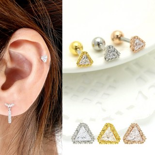 미다미 [2P케이스세트] 앵글메쉬 삼각 도형 포인트 피어싱 세트