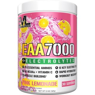 EVLUTIONNUTRITION EAA 7000 Plus電解質粉紅檸檬水沖泡粉, 369g, 1罐