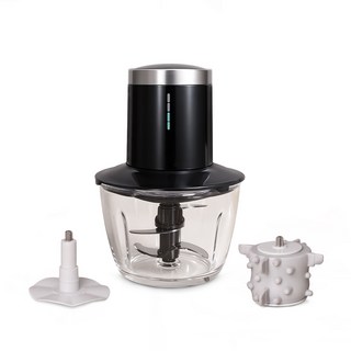 도깨비 만능 마늘 야채 고기 강화유리 무선 다지기 초퍼 CFC2500, 블랙