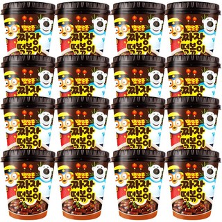 뽀로로떡볶이 짜장맛110g 국물떡볶이, 110g, 16개