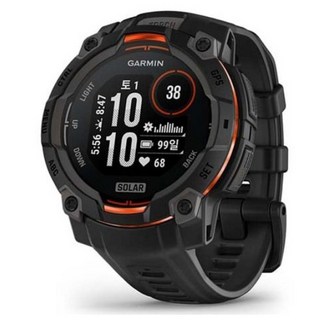 가민 인스팅트 3 솔라 아웃도어 스마트워치, 블랙, 45mm, GPS