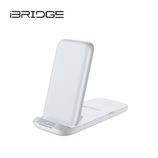 【iBRIDGE】折疊三合一無線充電器旗艦版-黑 / 白 IBW011, 1個