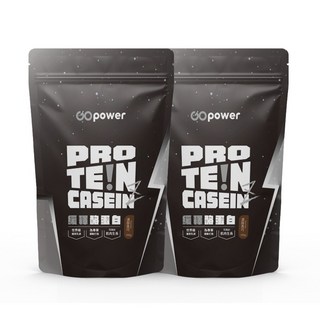 GOpower 果果能量 緩釋酪蛋白ProteinZ【濃醇黑巧】高蛋白 蛋白質 健身補給, 2個, 500g