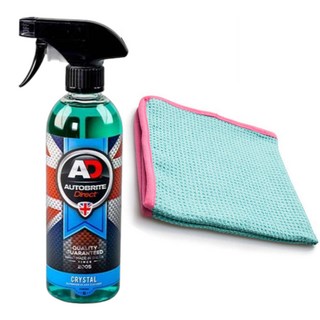 AD 오토브라이트 다이렉트 크리스탈 500ml 유막방지+AD 오토브라이트 마린 글래스타월 40x40, 1개