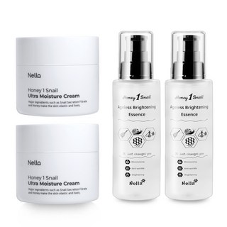 넬라 허니원스네일 달팽이크림2개 +에센스2개, 100g, 1세트
