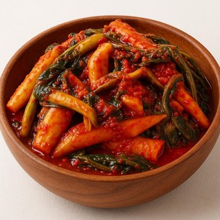 당일제조 국내산 HACCP인증 전라도 초록무 갓김치, 1개, 1kg