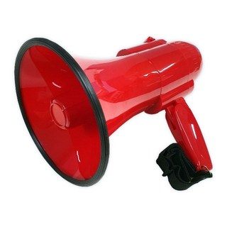 [안전몰] WS/ 메가폰 중 (적색), 1개