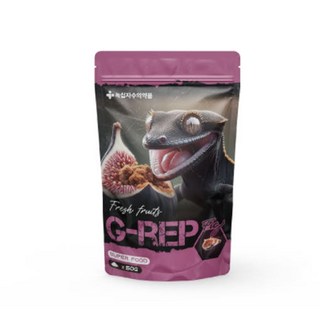 녹십자 지렙 G-REP 무화과맛 슈퍼푸드 게코 사료 사은품증정, 1개, 50g