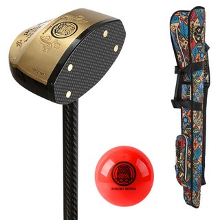 부쿠로혼마 우드 파크골프채 A세트 (파크골프채 파크골프 가방 볼) 대한 파크골프협회 인증, 가방_인디안 공_레드(B3FUPB07)