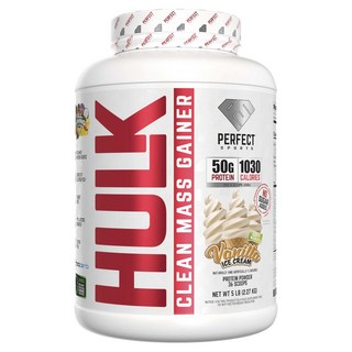 퍼펙트스포츠 헐크 클린 매스 게이너 바닐라 아이스 크림, 2270g, 1개