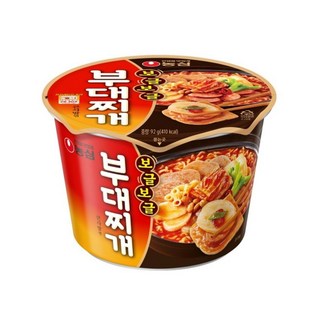 [달콤진] 농심 보글보글 부대찌개 큰컵사발면 92g, 5개