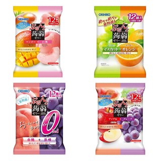 일본 오리히로 곤약젤리 8가지맛, 4개, 240g
