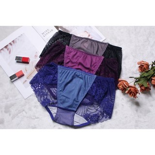 丹弗霓內衣 海灣之戀蕾絲三角內褲 包臀 無痕 性感 MIT台灣製, 寶石藍,M