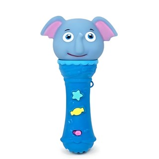 어린이 음악수업 멜로디완구 불빛나는 캐릭터마이크/ 음악치료 직업체험 동요부르기, 1개, 코끼리