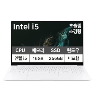 삼성 갤럭시북 프로 SE 15.6인치 인텔i5 초경량 슬림 가벼운 사무용 업무용 학생용, NT950XFT-A51A, Free DOS, 16GB, 256GB, 실버
