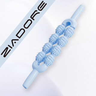 ZIADORE 按摩滾輪, 1個, 【刺蝟按摩棒】緩解疲勞/舒適放鬆【雙排更舒服】夢幻藍