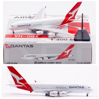 AV金屬 1/400 Qantas A380-800 VH-OQA 飛機模型 AV4286, 1個