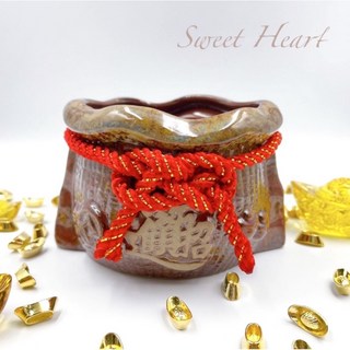 Sweet Heart 鶯歌陶瓷錢袋聚寶盆 - 可搭配貔貅, 單購 圖示錢袋盆一入(款一)